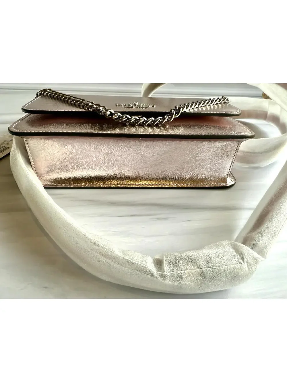 NWT Kate Spade Lilac Moonlight Metallic Willow Mini Flap‎ Crossbody Bag Purse